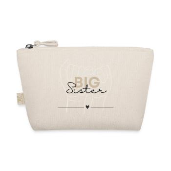 Big Sister, Sibling Design - Organic Pouch - nature - Front