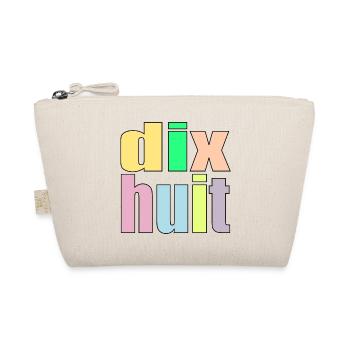 Eighteen - 18th Birthday - 18 Years - Number 18 - Organic Pouch - nature - Front