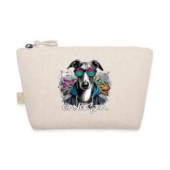 Greyhound Gangsta Dog Graffiti Gift - Organic Pouch - nature - Front