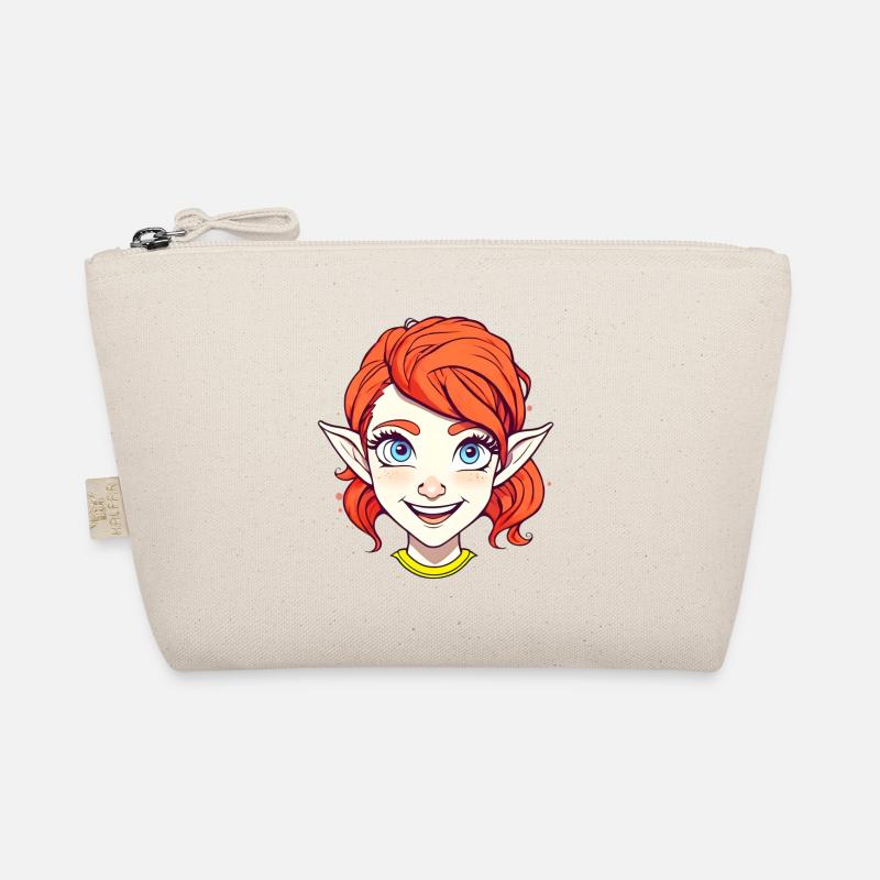 Elfe joyeuse rousse aux yeux bleus Trousse biologique