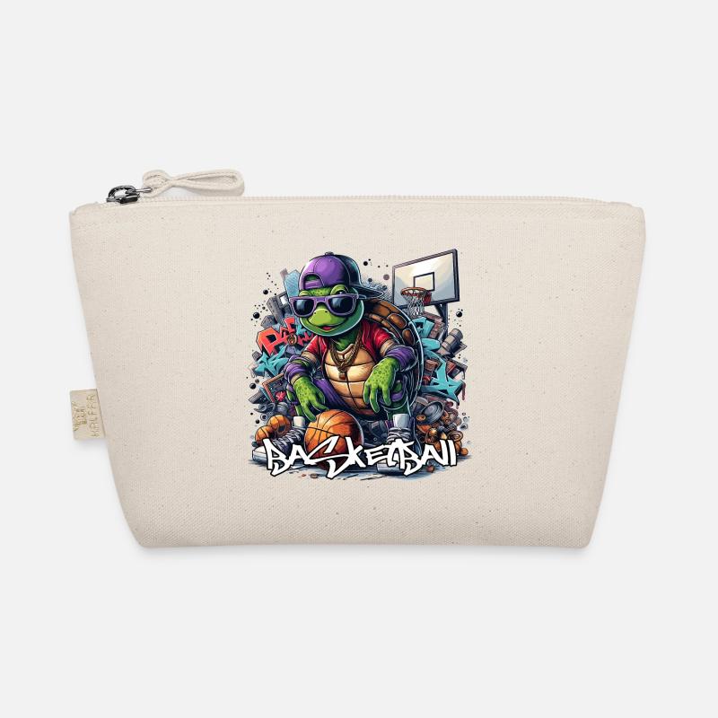 Basketball Turtle Graffiti Gift Organic Pouch