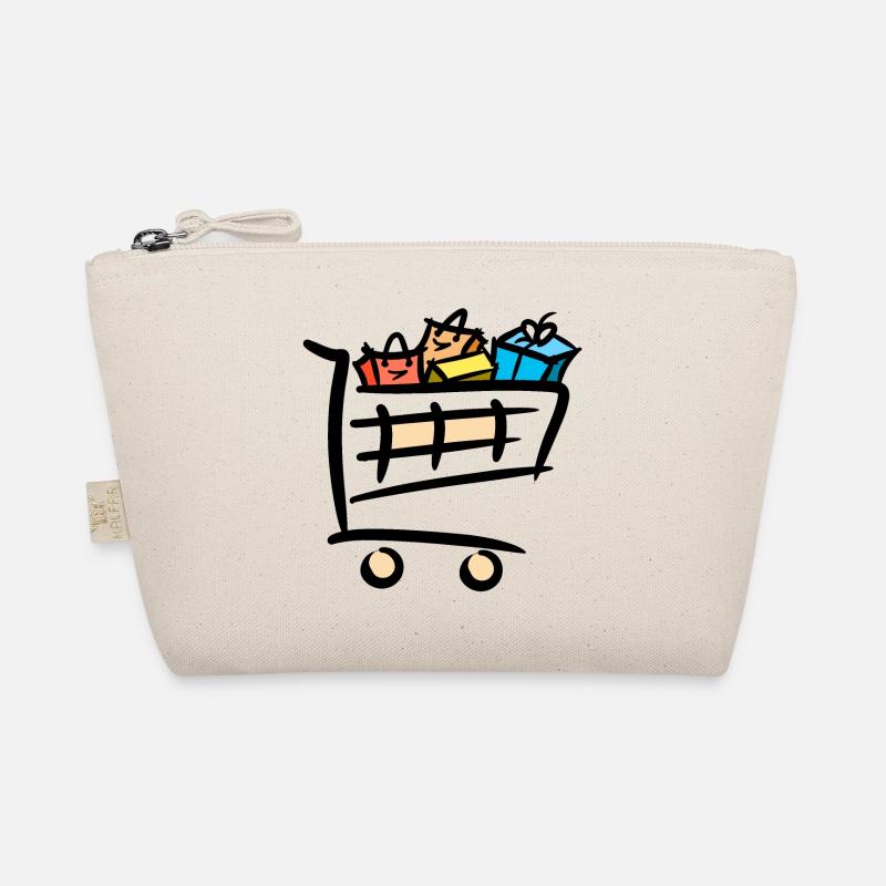 Voller Einkaufswagen Einkaufstaschen Geschenke Bio-Täschchen