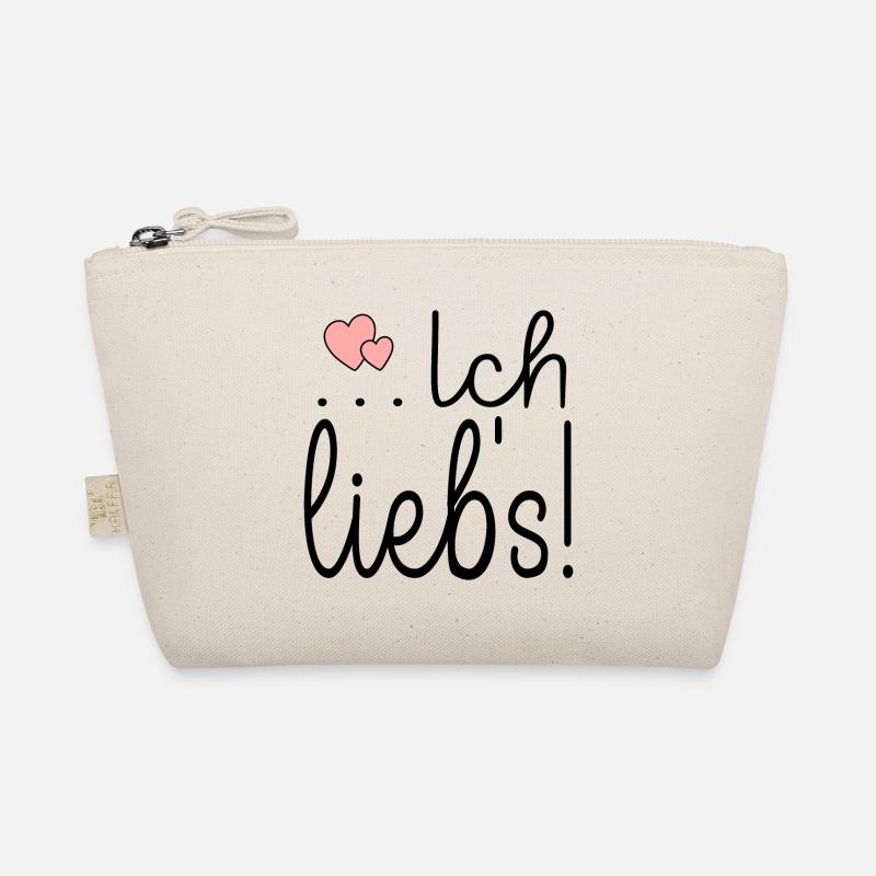 GLÜCKLICH - ICH LIEBE ES Bio-Täschchen
