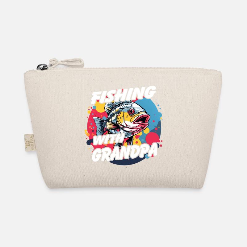 Pêche avec grand-père avec un design de poisson coloré Trousse biologique