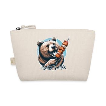Schaschlik Fleischspieß Bär Geschenk - Bio-Täschchen - Natur - Vorne