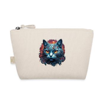 Cool Cat / Funny / Animal / Pet / Crazy - Organic Pouch - nature - Front
