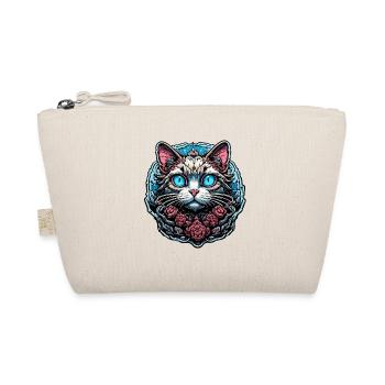 Cool Cat / Funny / Animal / Pet / Crazy - Organic Pouch - nature - Front