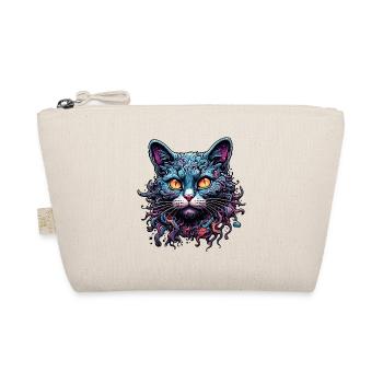 Cool Cat / Funny / Animal / Pet / Crazy - Organic Pouch - nature - Front