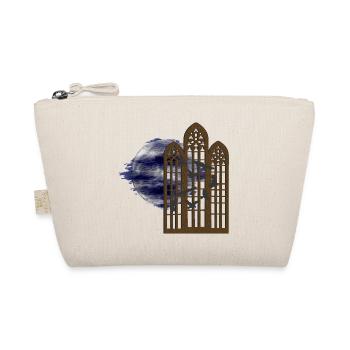 gothic Motiv, Monde, Vogelschwarm, ruinen - Bio-Täschchen - Natur - Vorne