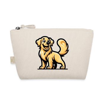 A cartoon style golden retriever - Organic Pouch - nature - Front