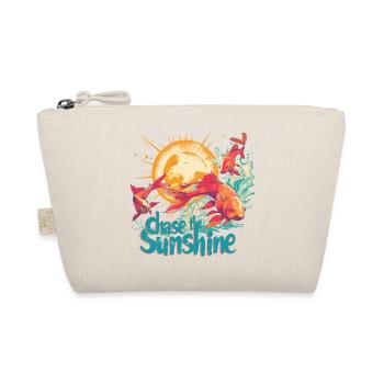 Der Sonne hinterher, Fische, Sonne im retro Stil - Bio-Täschchen - Natur - Vorne