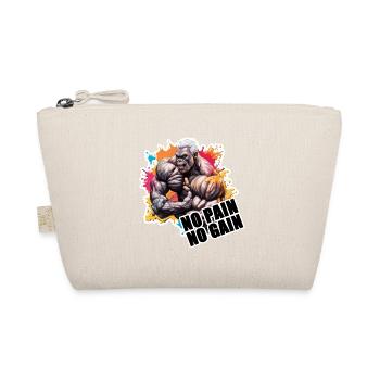 Bodybuilder / Sports / Fitness / Monkey / Muscles - Organic Pouch - nature - Front
