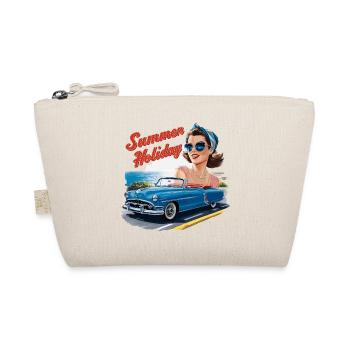 Holiday Cabrio Ride Lifestyle 1950s 1960s - Organic Pouch - nature - Front
