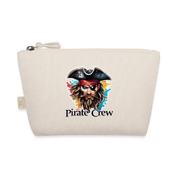 Pirat / Ahoi / Anker / Kapitän / Totenkopf / Rum - Bio-Täschchen - Natur - Vorne