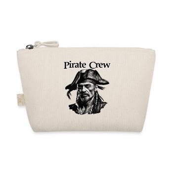 Pirat / Ahoi / Anker / Kapitän / Totenkopf / Rum - Bio-Täschchen - Natur - Vorne