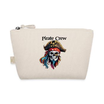 Pirat / Ahoi / Anker / Kapitän / Totenkopf / Rum - Bio-Täschchen - Natur - Vorne