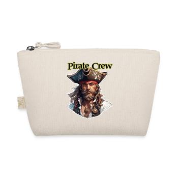 Pirat / Ahoi / Anker / Kapitän / Totenkopf / Rum - Bio-Täschchen - Natur - Vorne