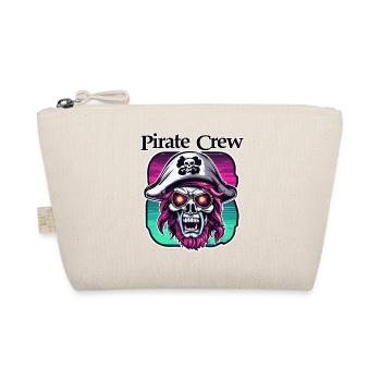 Pirat / Ahoi / Anker / Kapitän / Totenkopf / Rum - Bio-Täschchen - Natur - Vorne