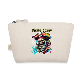 Pirat / Ahoi / Anker / Kapitän / Totenkopf / Rum - Bio-Täschchen - Natur - Vorne