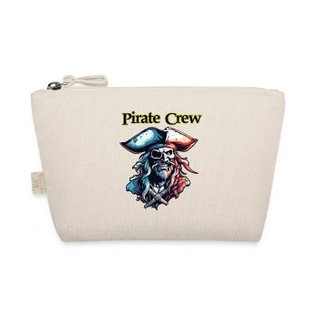 Pirat / Ahoi / Anker / Kapitän / Totenkopf / Rum - Bio-Täschchen - Natur - Vorne