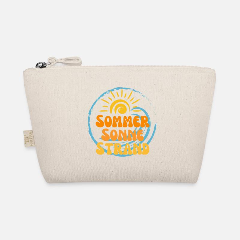 Sommer Sonne Strand Nectarine 3 - Bio-Täschchen - Natur