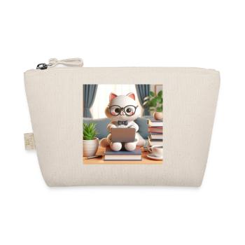 3D-Computer-Katze - Bio-Täschchen - Natur - Vorne