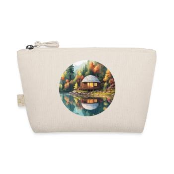 Lakeside House / Cabin / Lake / Mountains / Nature /Forest - Organic Pouch - nature - Front