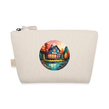 Lakeside House / Cabin / Lake / Mountains / Nature /Forest - Organic Pouch - nature - Front