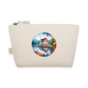 Lakeside House / Cabin / Lake / Mountains / Nature /Forest - Organic Pouch - nature - Front