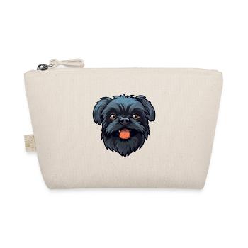 Affenpinscher Dog Breed Watercolor Cartoon Kawaii - Organic Pouch - nature - Front