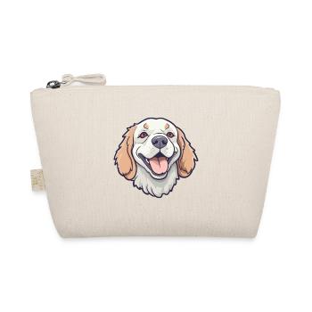 Clumber Spaniel Hund Rasse Aquarell Cartoon Kawai - Bio-Täschchen - Natur - Vorne