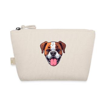 Boxer Dog Breed Watercolor Cartoon Kawaii Clipart - Organic Pouch - nature - Front