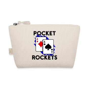 Casino Gambling Poker Card Game Statement Jackpot - Organic Pouch - nature - Front