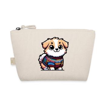 Snug Pup: The Sweater-Wearing Canine - Organic Pouch - nature - Front