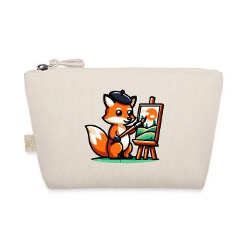 Palette Prowler: The Artistic Fox - Organic Pouch - nature - Front