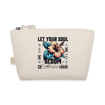 Hibiscus Blue Tropical Blossom Let your soul bloom - Organic Pouch - nature - Front