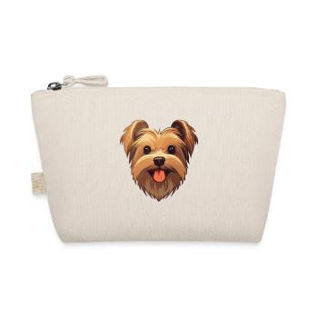 Yorkshire Terrier Dog Breed Watercolor Cartoon Kaw - Organic Pouch - nature - Front