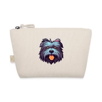 Skye Terrier Hunderasse Aquarell Karikatur Kawaii C - Bio-Täschchen - Natur - Vorne