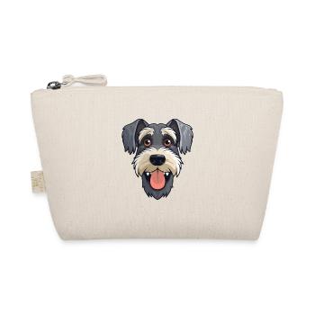 Standard Schnauzer Dog Breed Watercolor Cartoon Ka - Organic Pouch - nature - Front