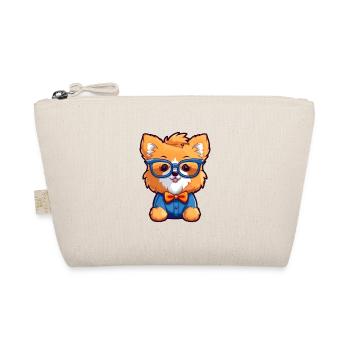 Pommersche Hunderasse Aquarell Karikatur Kawaii Gla - Bio-Täschchen - Natur - Vorne