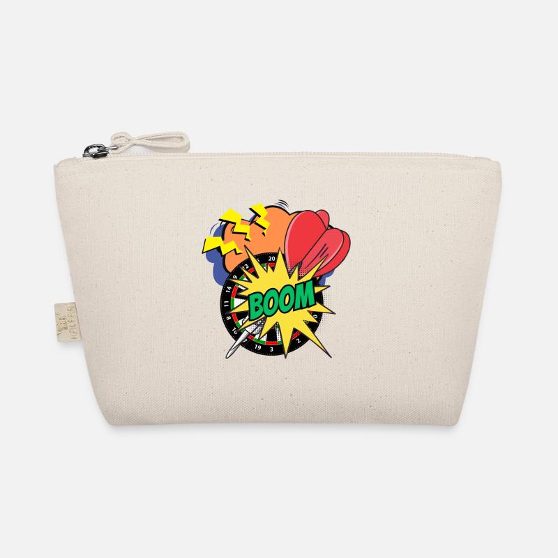 Darts Comic Retro Darts Player Darts Fans Organic Pouch