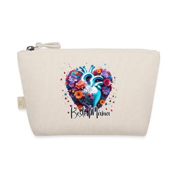 Herz / Muttertag / Liebe / Feiertage / Love - Bio-Täschchen - Natur - Vorne