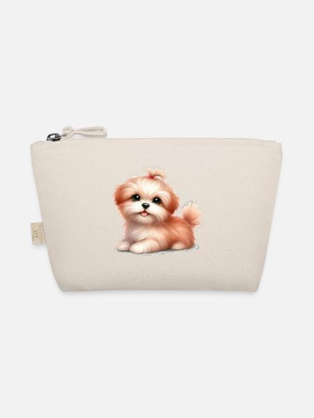 Cute dog - Organic Pouch - nature - Front