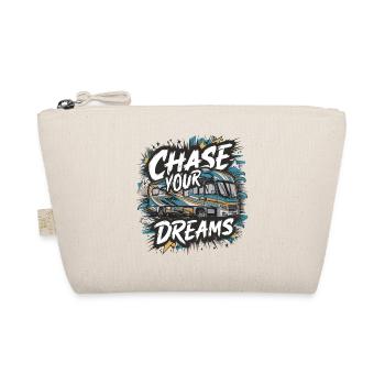 RV Caravan Saying Chase Your Dreams Holiday - Organic Pouch - nature - Front