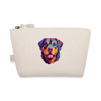 Rottweiler Hunderasse Aquarell Karikatur Kawaii Col - Bio-Täschchen - Natur - Vorne