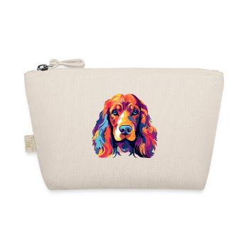 Cocker Spaniel Hunderasse Aquarell Karikatur Kawaii - Bio-Täschchen - Natur - Vorne