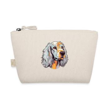 Englischer Setter Hund Rasse Aquarell Karikatur Kawaii - Bio-Täschchen - Natur - Vorne