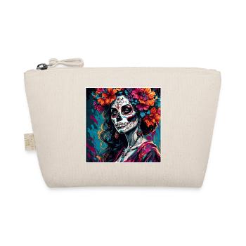 La Catrina/ Tatouage / Mexique / Femme /Crâne - Trousse biologique - nature - Devant