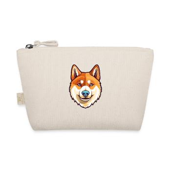 Shiba Inu Dog Breed Watercolor Cartoon Kawaii Colo - Organic Pouch - nature - Front