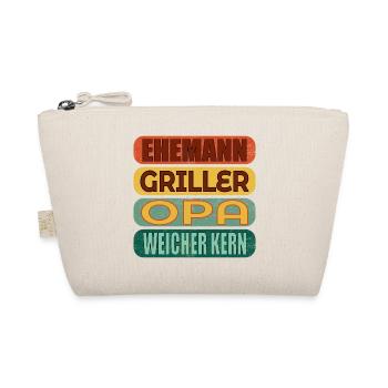 VATERTAG GRILLEN OPA - Bio-Täschchen - Natur - Vorne